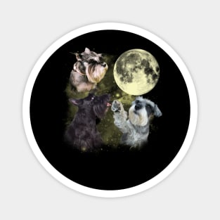 Schnauzer The Moon Classic Dog Breed Magnet